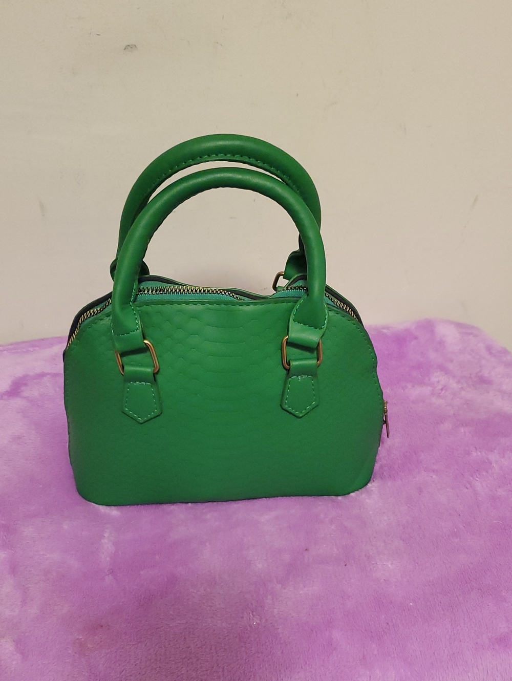 PrettyLittleThing Green Dome Satchel Bag